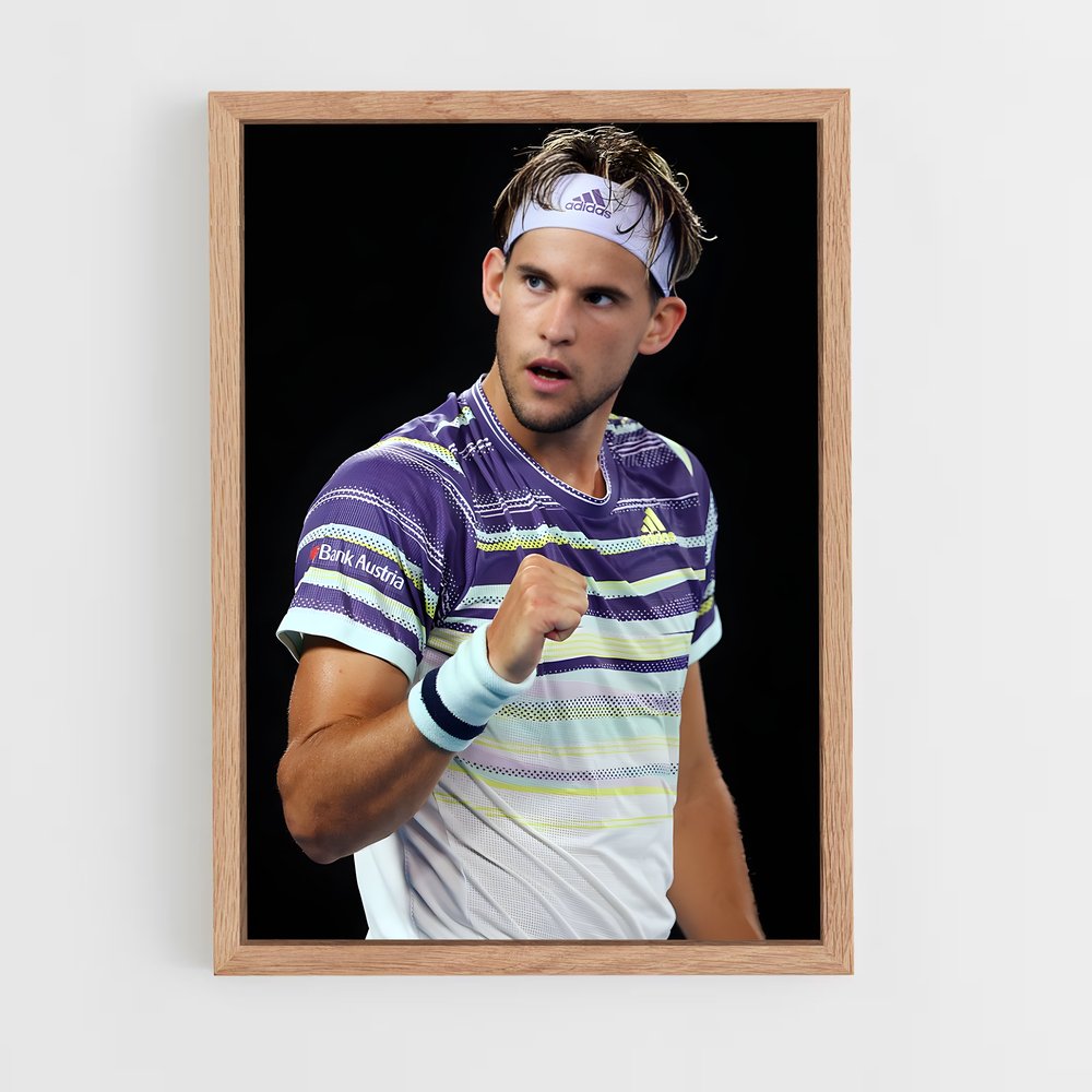 Poster Dominic thiem – affiche Tennis (vue 4)